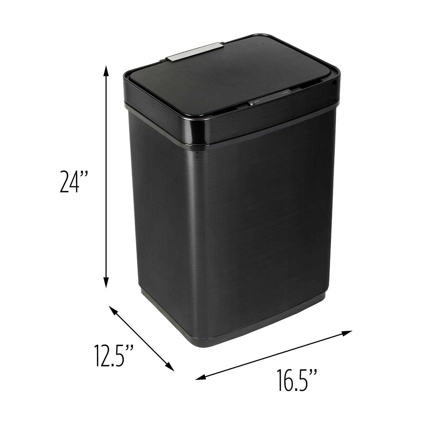 Honey-Can-Do Stainless Steel Motion Sensor Trash Can - Image 2