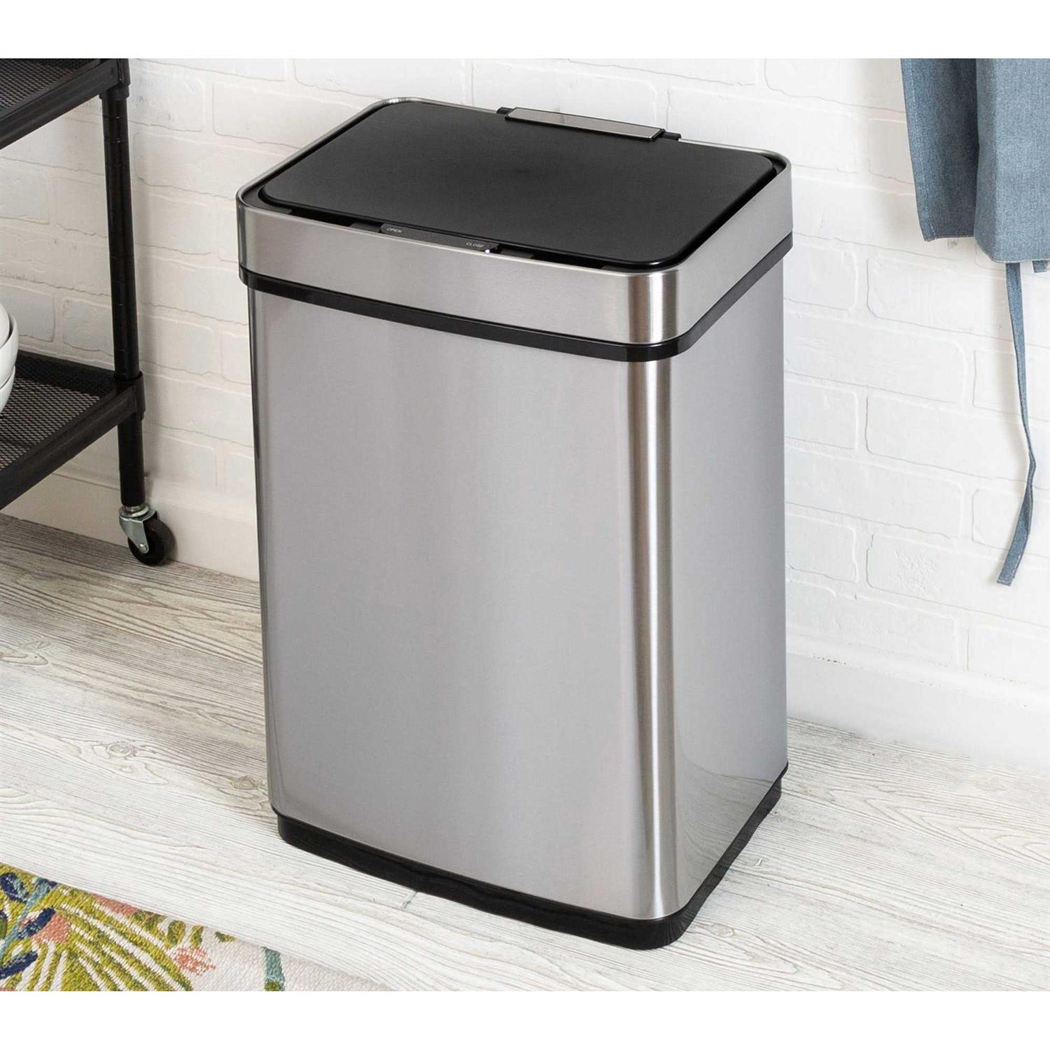 Honey-Can-Do Stainless Steel Motion Sensor Trash Can - Image 5