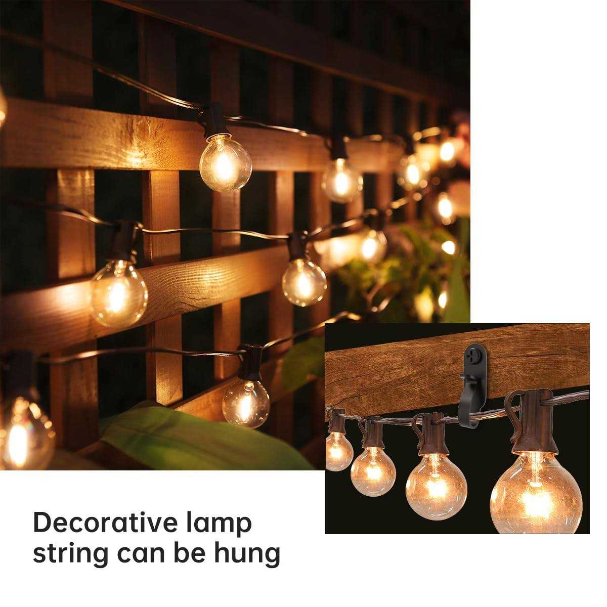 GEZIDEA Light Hanger Hooks,Screw Hooks for Hanging Christmas Light,Light Wire and Led Fairy Led Light Clips,Stainless Steel - Image 4