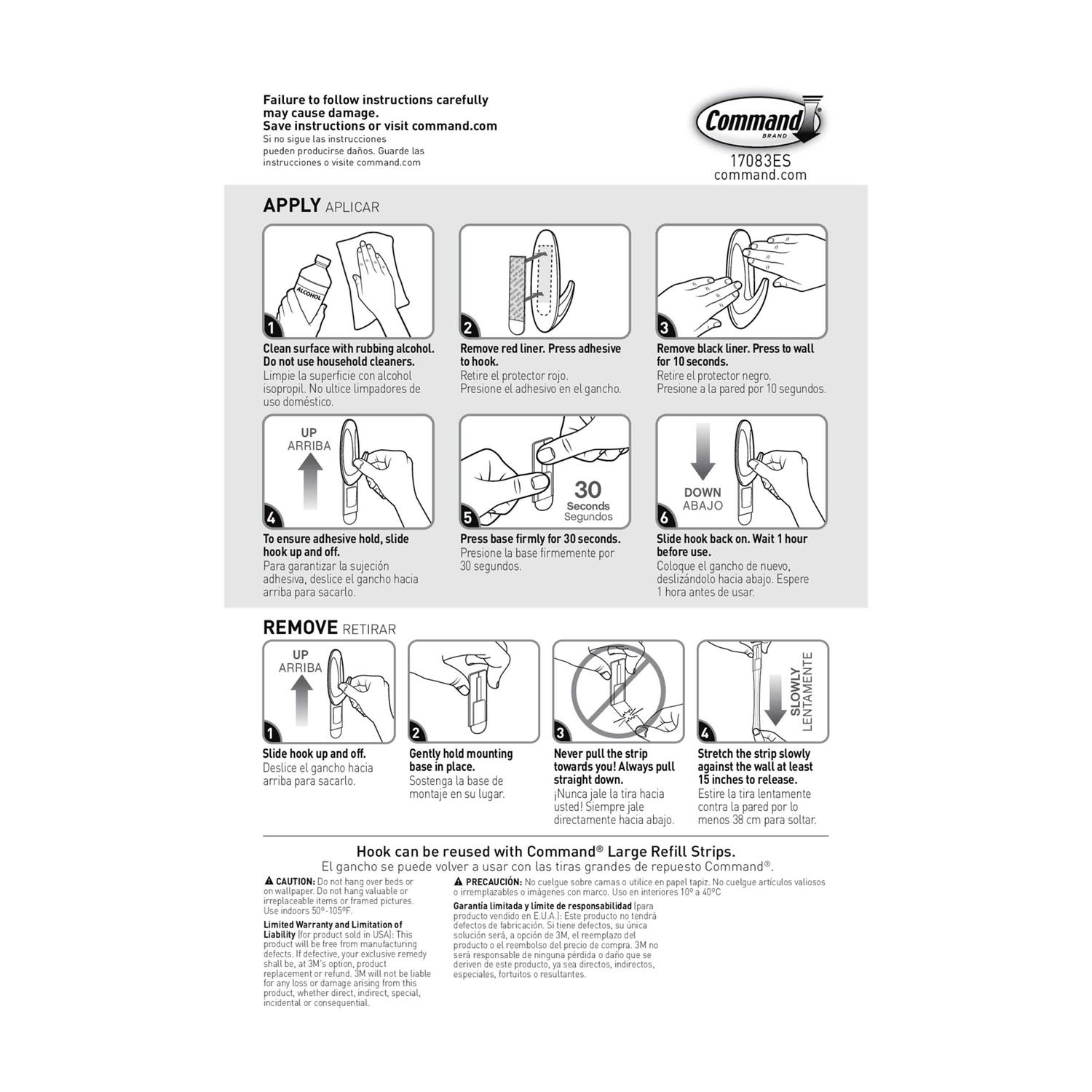 Command Designer Hooks Large White - Image 2