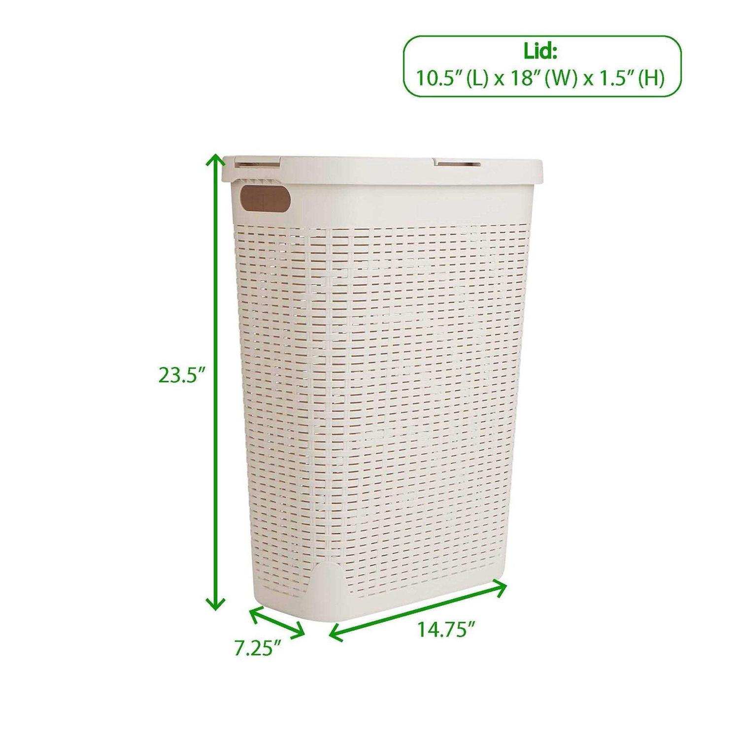 Mind Reader Basket Slim Laundry Hamper - Image 5