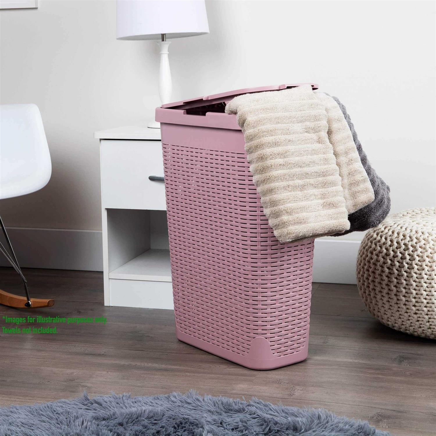 Mind Reader Basket Slim Laundry Hamper - Image 5