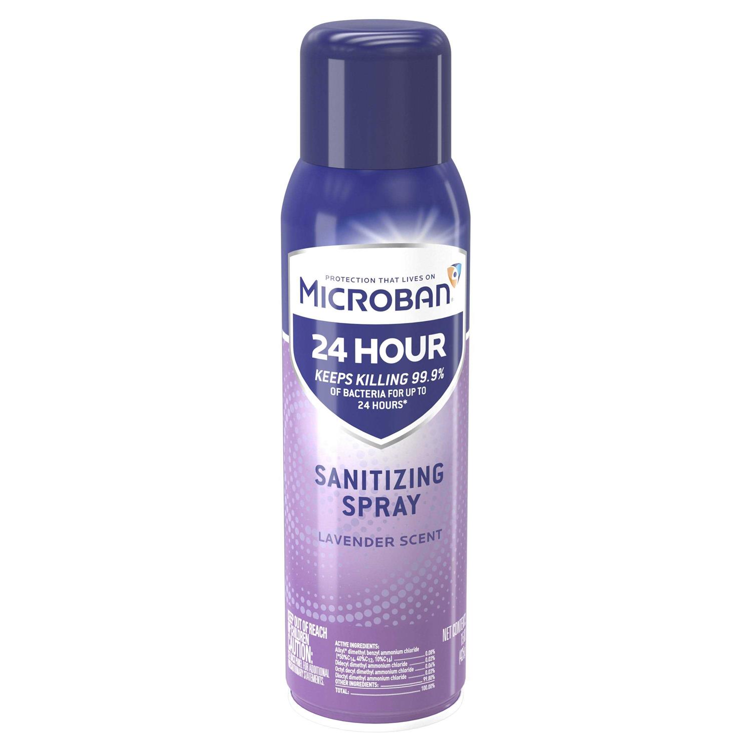 Microban 24 Hour Disinfectant Sanitizing Spray