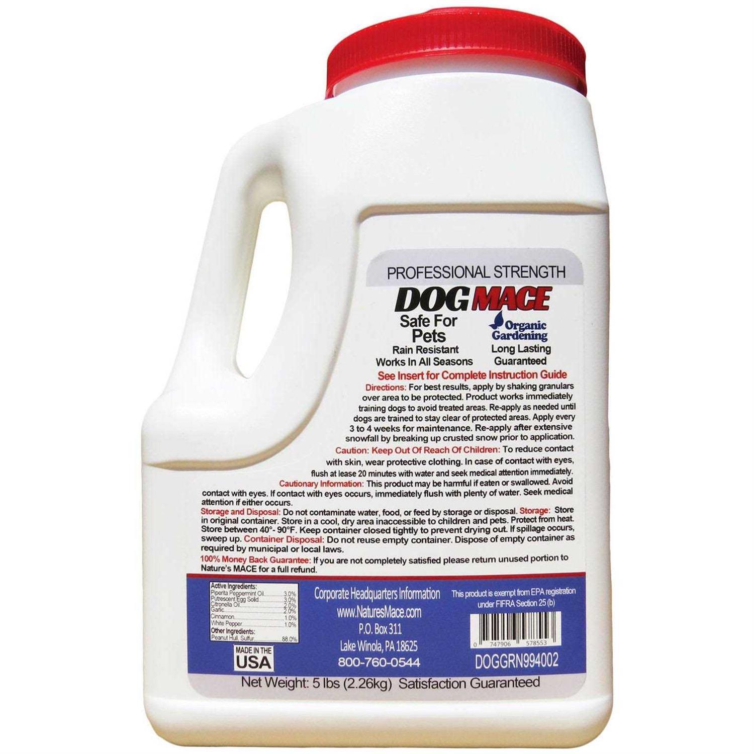 Nature 's Mace Nature's Mace Natures Mace Dog Repellent 6LB Treats 3500 Sq. Ft. Keep Dogs Out of Your Lawn and garden Train Your Dogs to Stay Out of - Image 2
