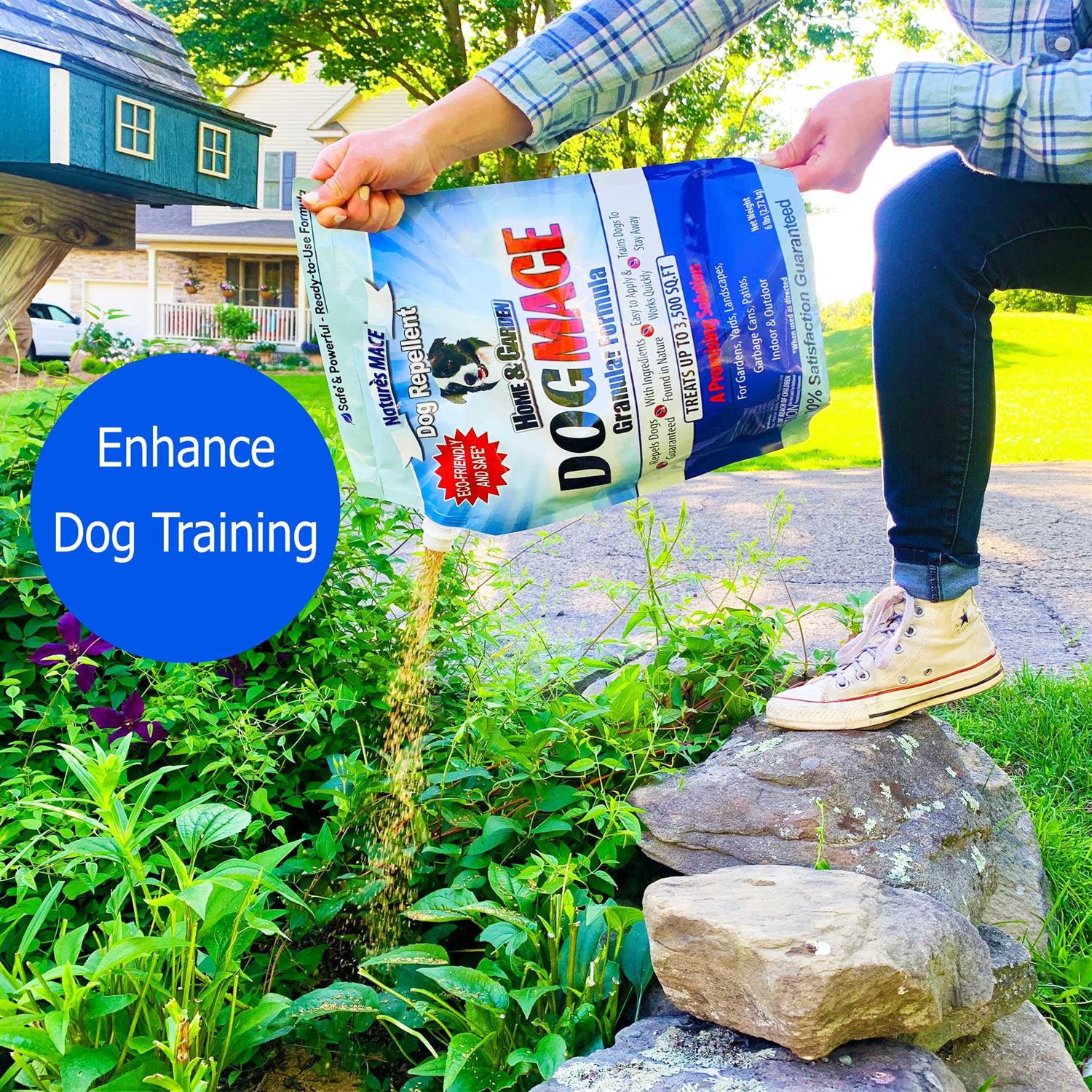 Nature 's Mace Nature's Mace Natures Mace Dog Repellent 6LB Treats 3500 Sq. Ft. Keep Dogs Out of Your Lawn and garden Train Your Dogs to Stay Out of - Image 3