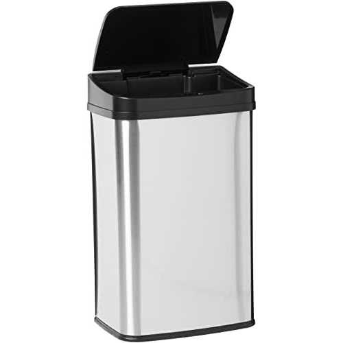 Nine Stars 13.2-gal. Stainless Steel Sensor Trash Can - Image 4