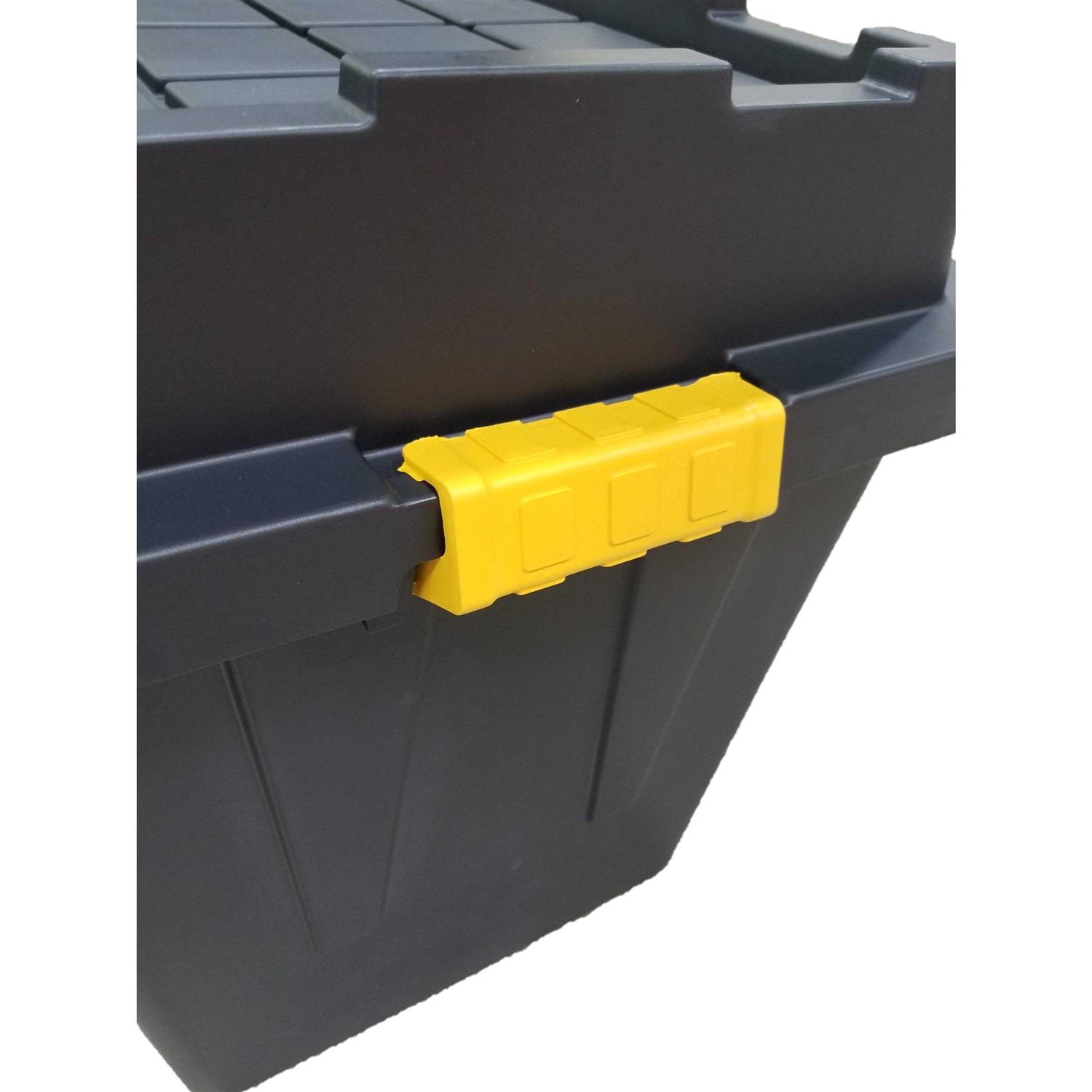 Commander 64-Gallon Black Tote with Latching Lid 1021710 - Image 2