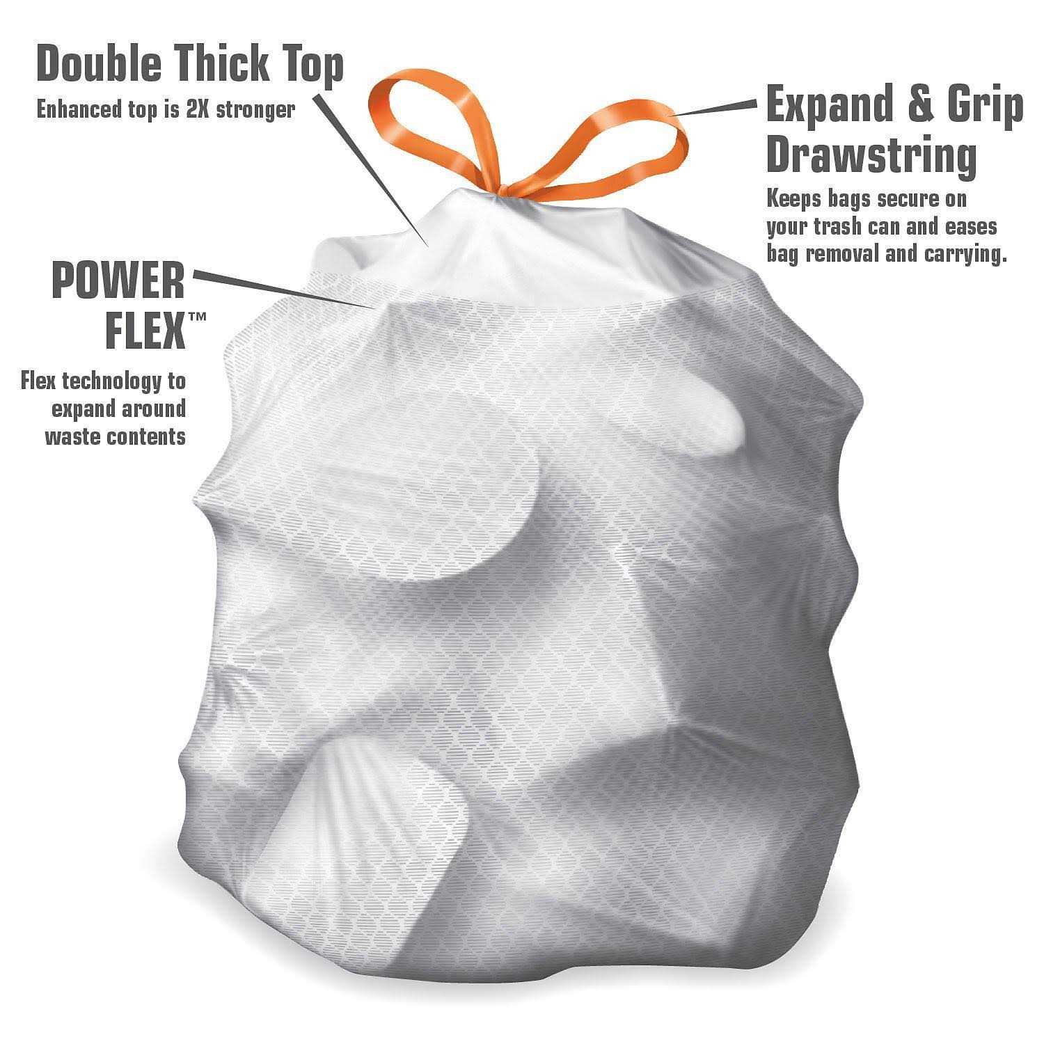 Member's Mark Power Flex Tall Kitchen Drawstring Bags - Image 4