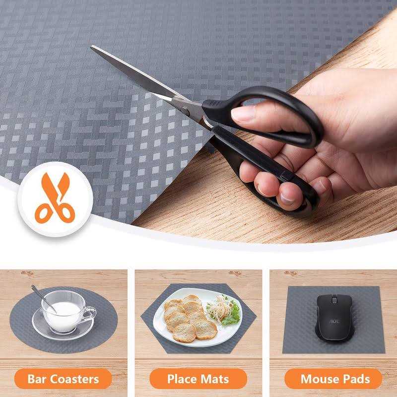 StaHom Shelf Liners for Kitchen Cabinets Refrigerator Liners Waterproof Oil-proof Kitchen Cupboard Liner Drawer Mats Eva Material Non Adhesive - Image 2