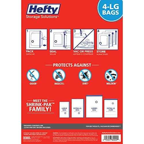 Hefty Shrink-pak Large Vacuum Seal Storage Bags Space Saver Bags - Image 5