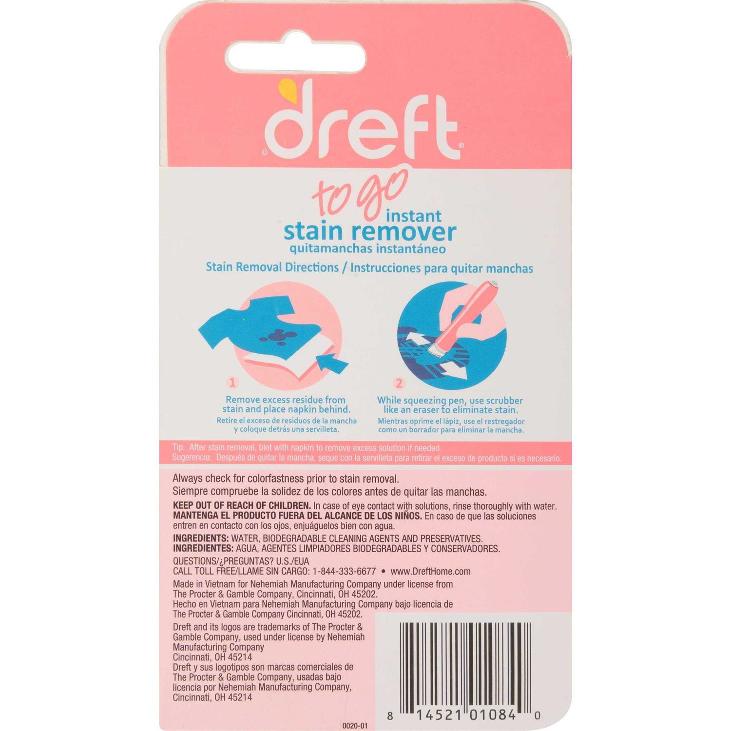 Alternative view of Stain Remover for Baby Clothes by Dreft 24oz Pack of 2 Laundry Stain Remover Spray + To Go Instant Stain Remover Pen