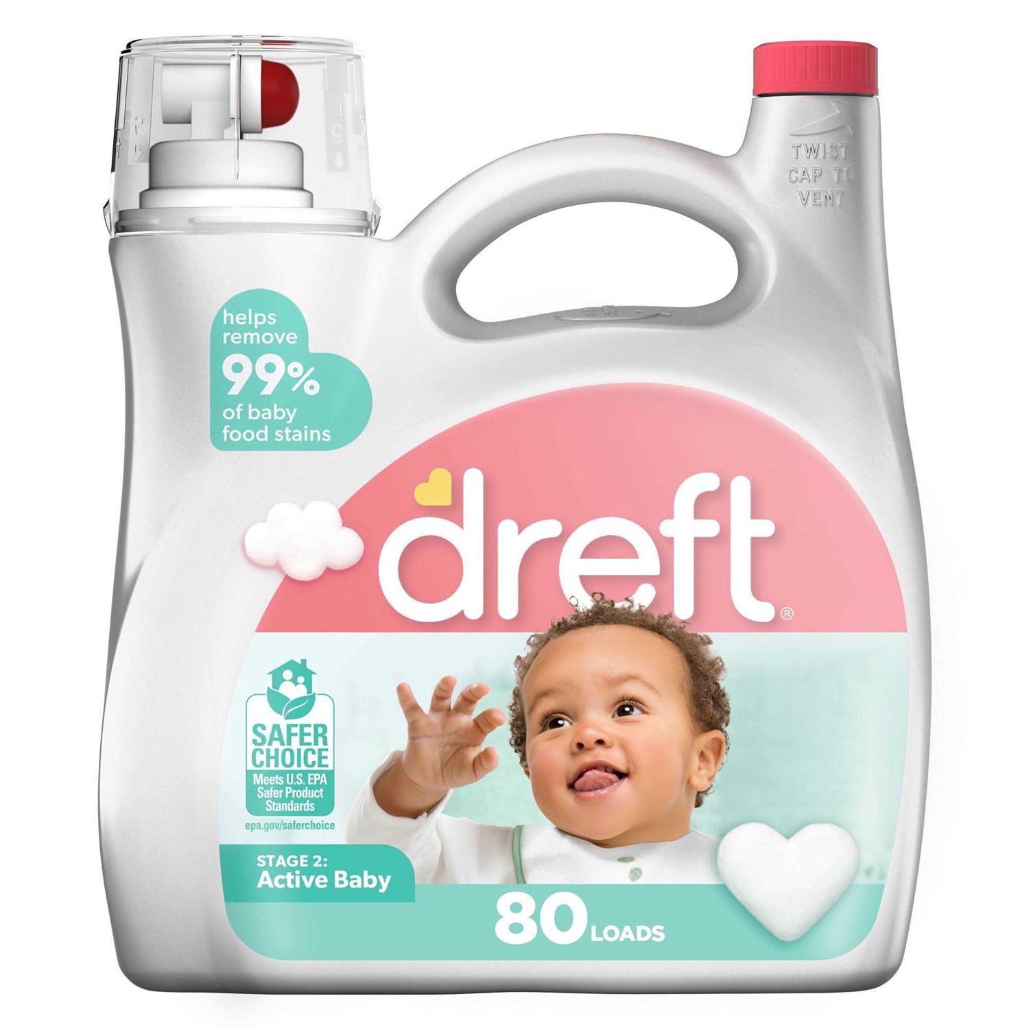 Dreft Active Baby Liquid Laundry Detergent Stage 2