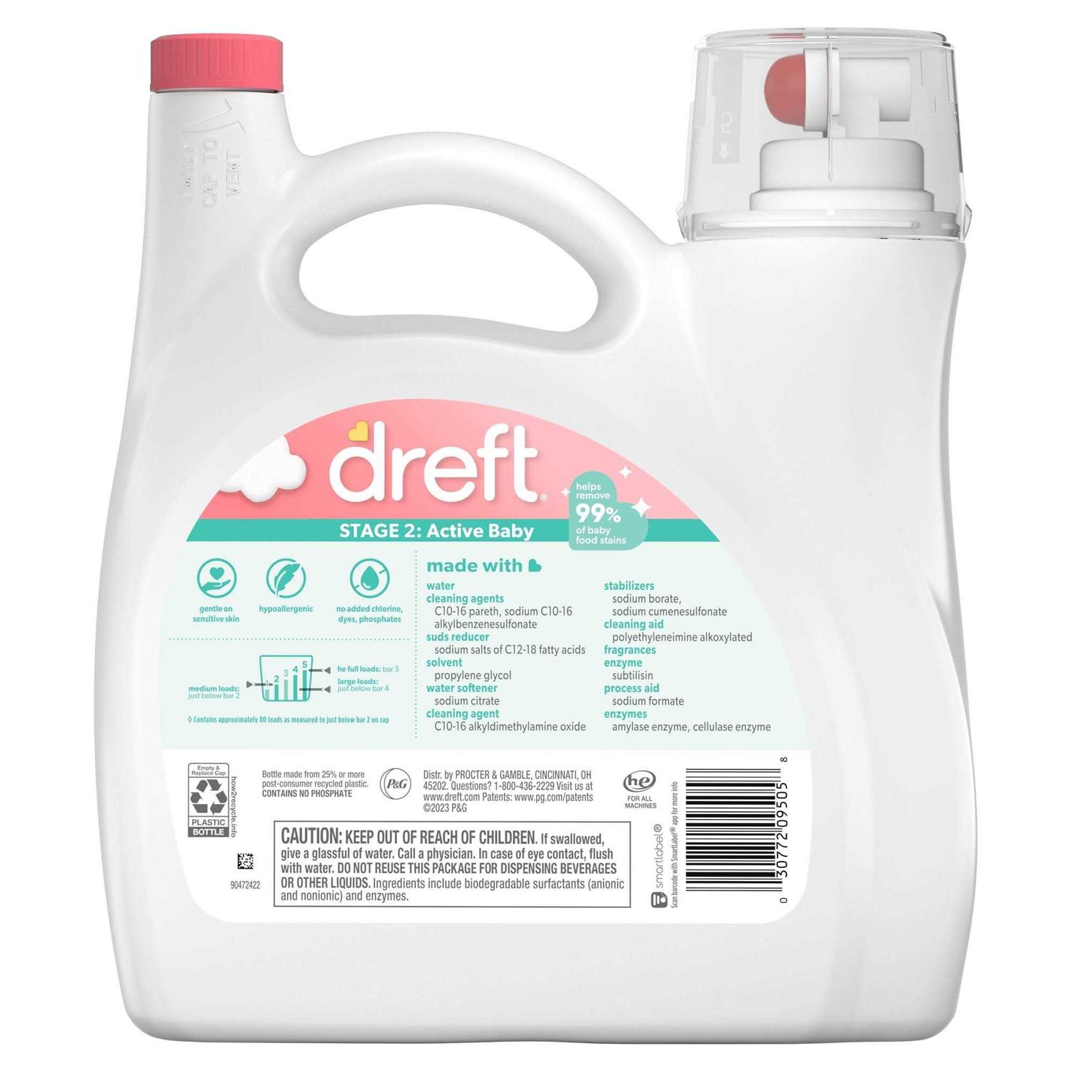 Dreft Active Baby Liquid Laundry Detergent Stage 2 - Image 3