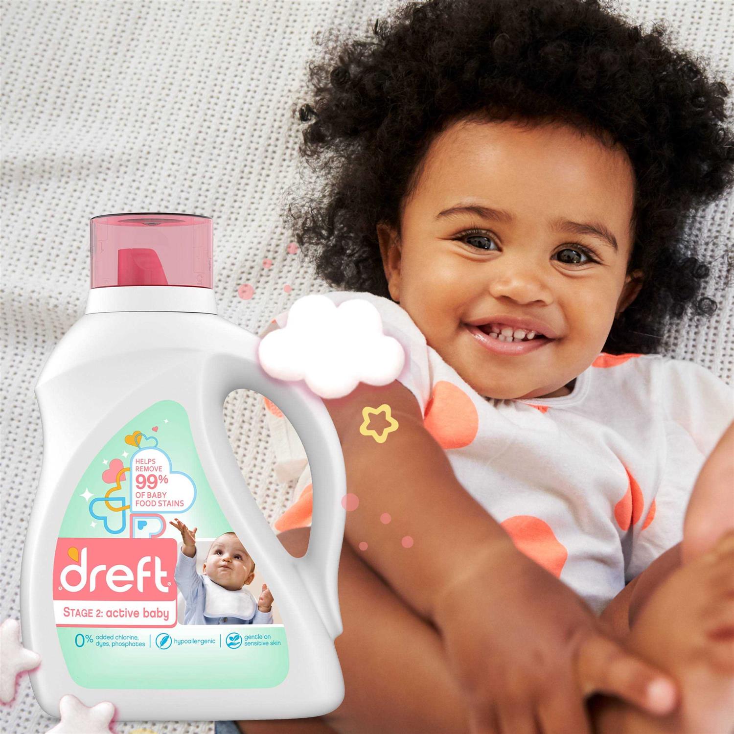 Alternative view of Dreft Active Baby Liquid Laundry Detergent Stage 2