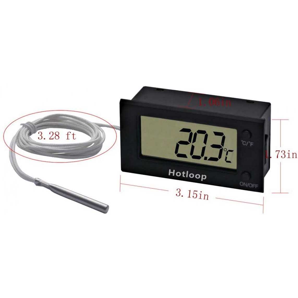 Hotloop Digital Oven Thermometer Heat Resistant up to 572°F/300°C - Image 2