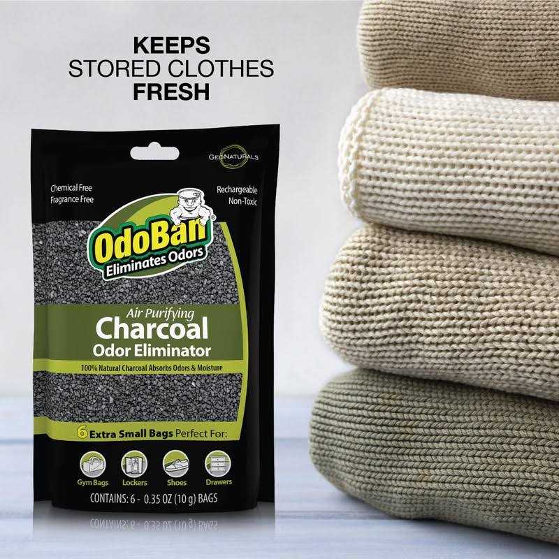 OdoBan Air Purifying Charcoal Natural Odor Eliminator Non-Toxic Formula - Image 4