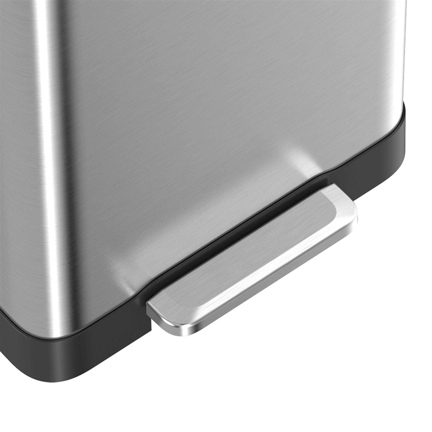 Qualiazero 20 Gallon Trash Can Stainless Steel Step On Kitchen Trash Can - Image 3