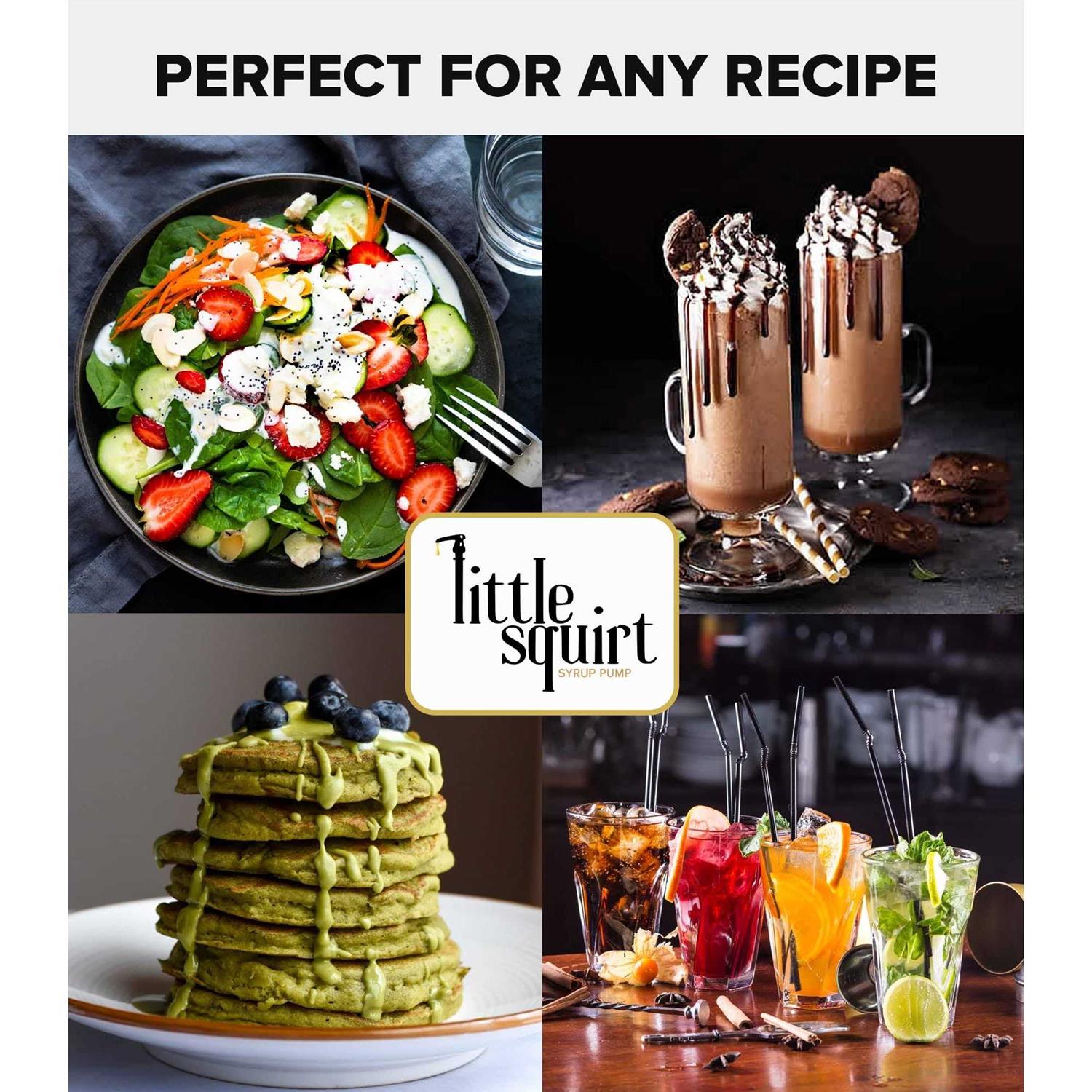 Gold Little Squirt Syrup Pumps for Coffee Syrup Bottles - Image 4