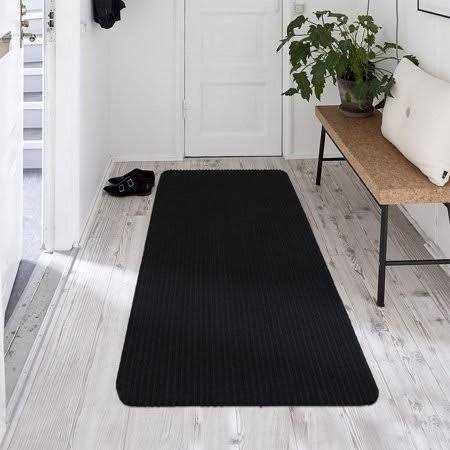 Ottomanson Waterproof Non-Slip Rubberback Solid Indoor/Outdoor Runner Rug