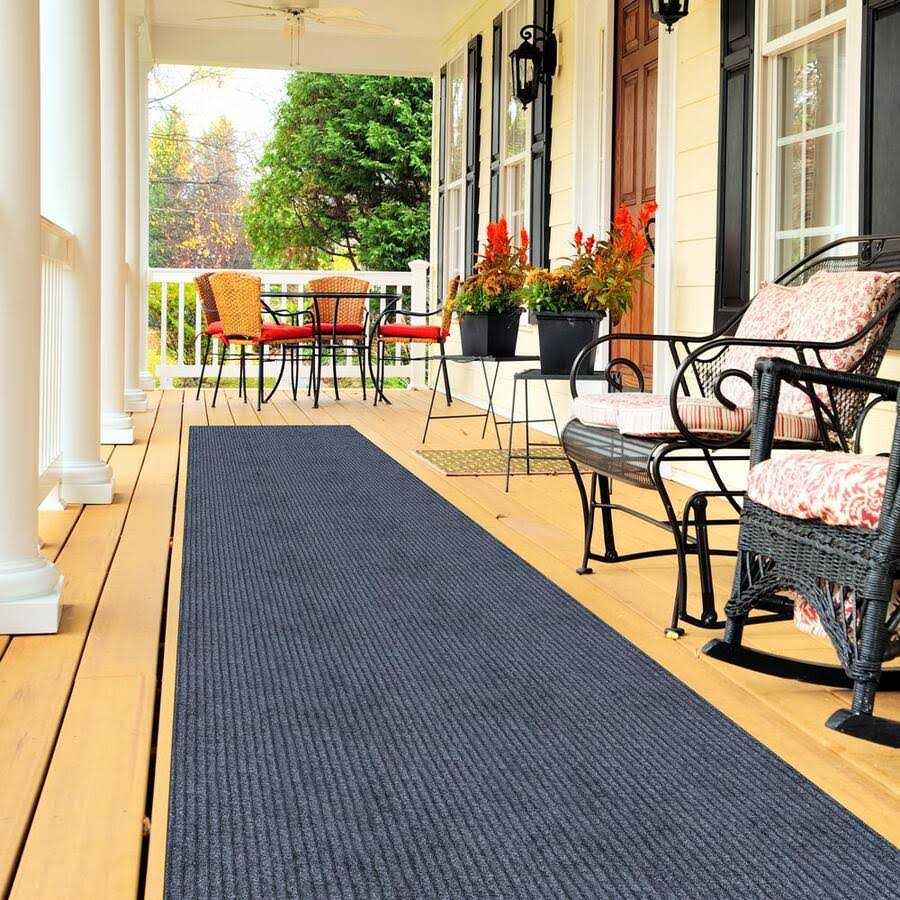 Ottomanson Waterproof Non-Slip Rubberback Solid Indoor/Outdoor Runner Rug - Image 4