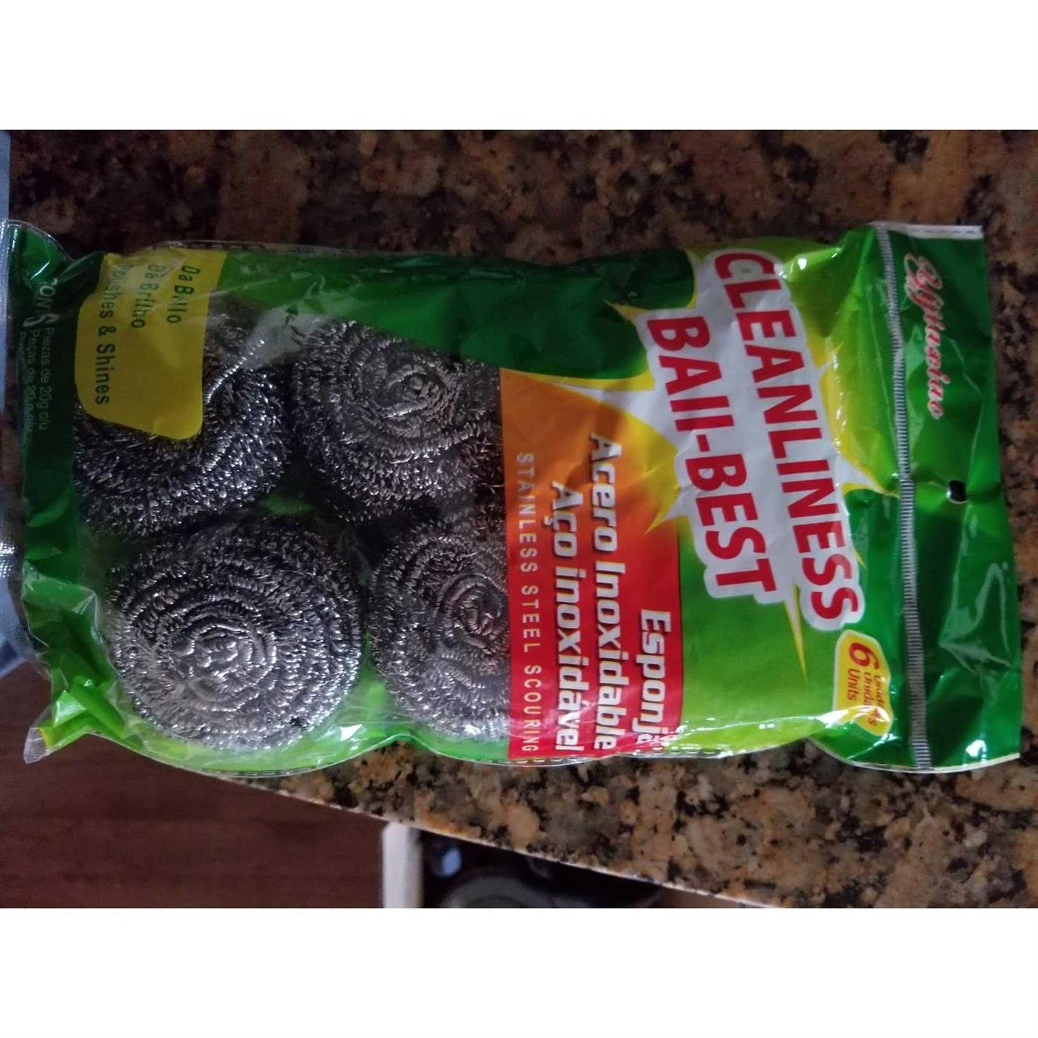 Ktojoy 6 Pack Stainless Steel Wool Scrubber Scrubbing Scouring Pad Steel Wool Scrubber for Kitchens Bathroom and More - Image 3