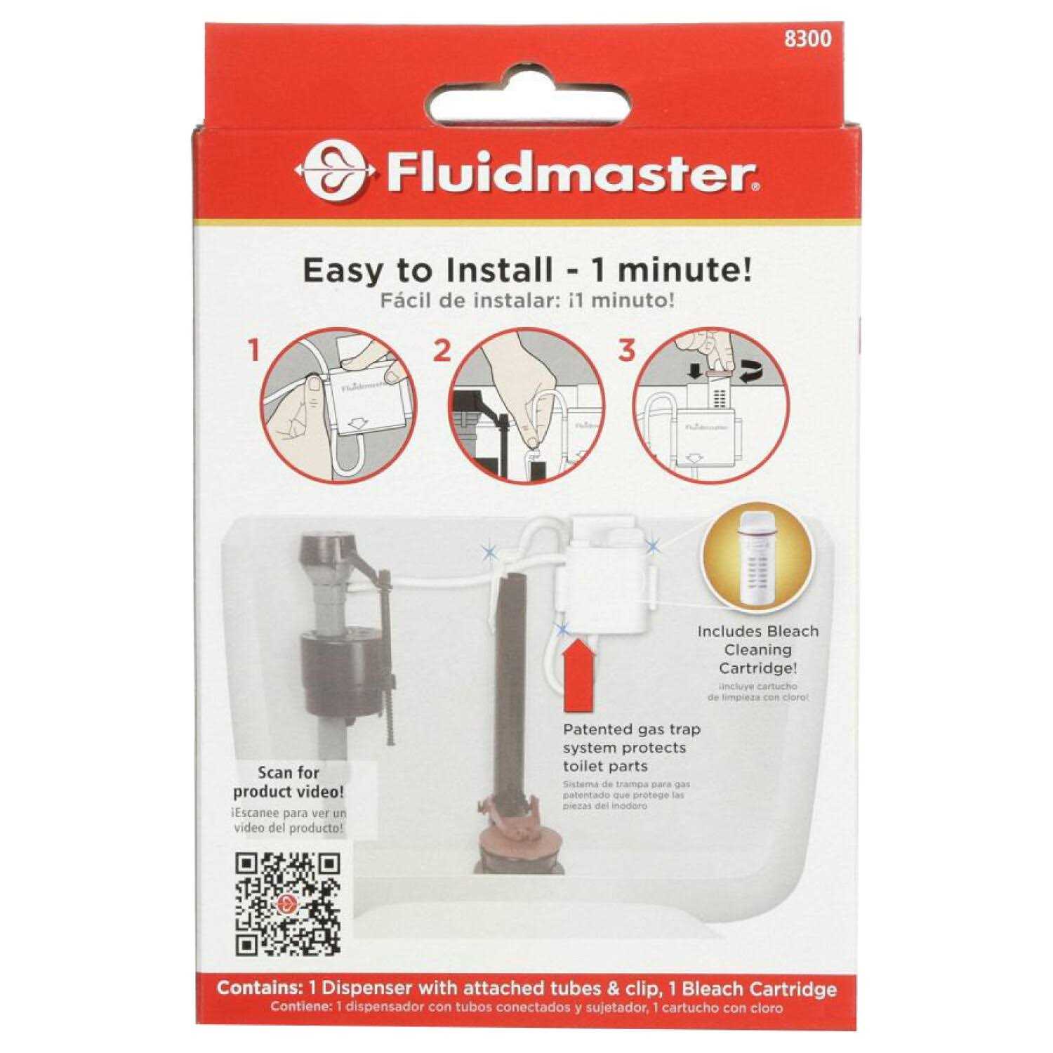 Fluidmaster 8300p8 Flush 'n' Sparkle Bleach Toilet Bowl Cleaning System - Image 4