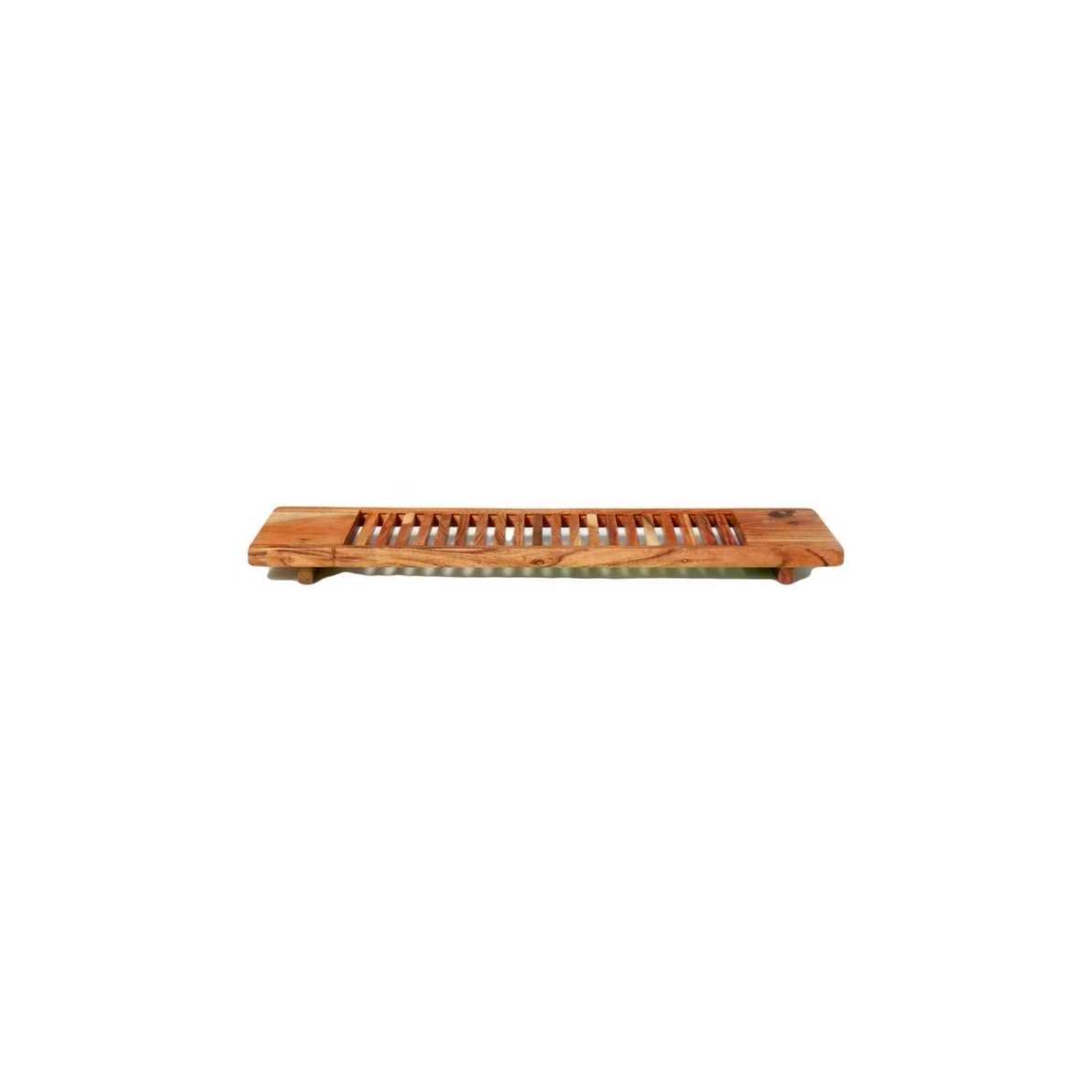 Hearth & Hand with Magnolia Slatted Wood Bathtub Tray - Image 4