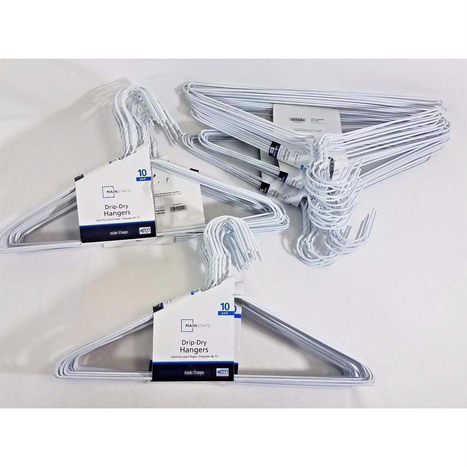 Mainstays Drip Dry Wire Clothing Hangers - Image 3