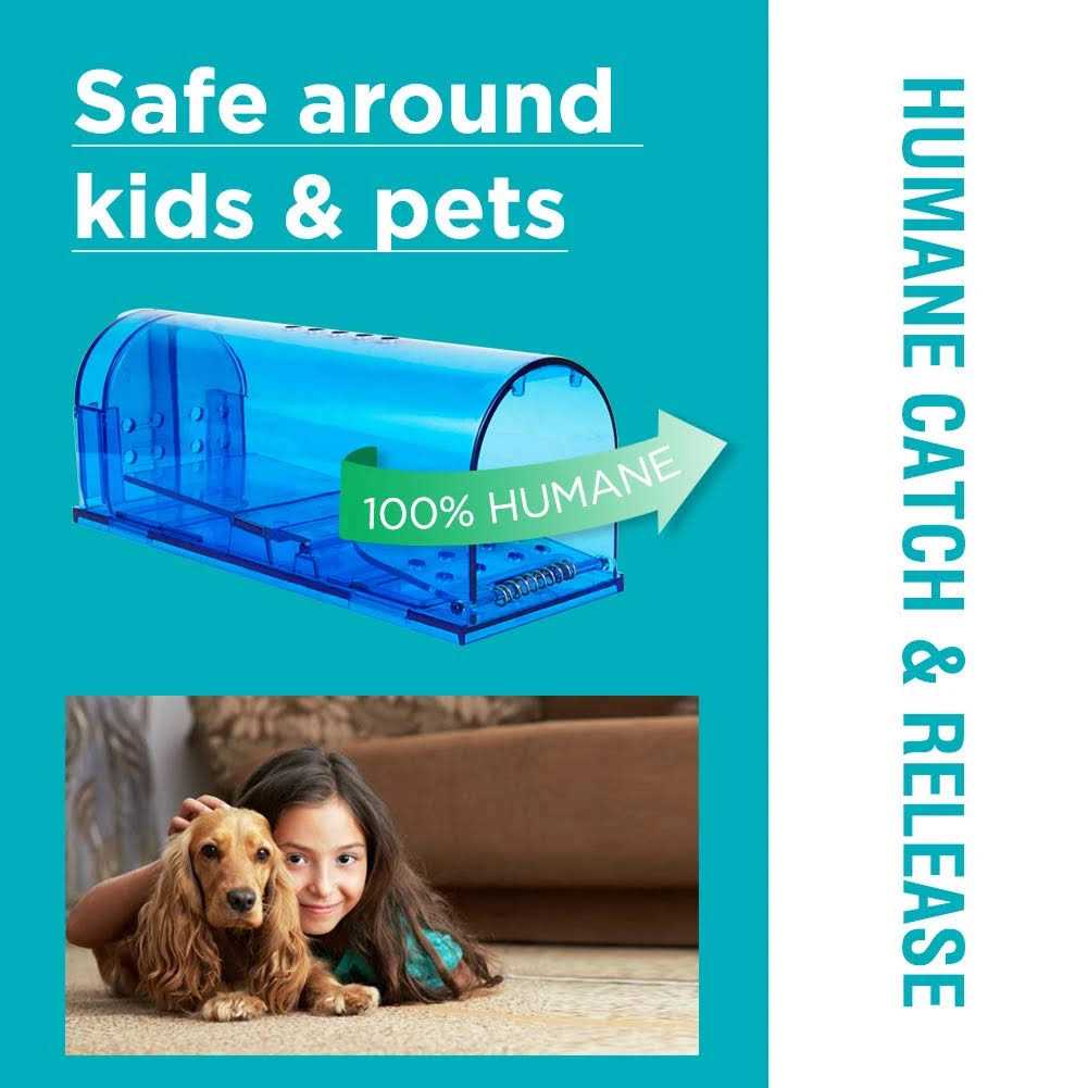 Humane Mouse Trap Catch and Release Mouse Traps That Work 2 Pack mice Trap No Kill for mice/Rodent Pet Safe Best Indoor/Outdoor - Image 5