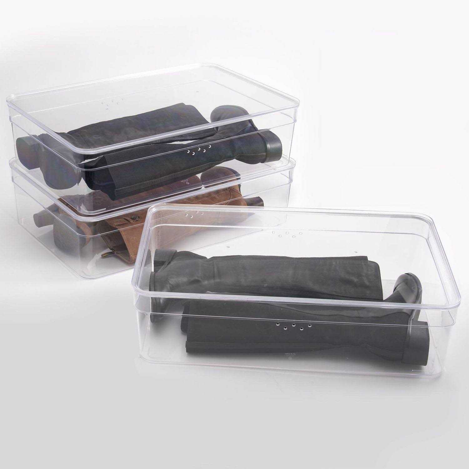 Mainstays Clear Boot Box With Lid - Image 5