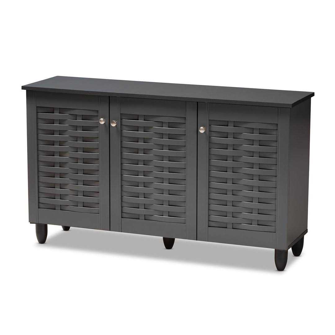 Entryway 12 Pair Shoe Storage Cabinet Winston Porter - Image 2