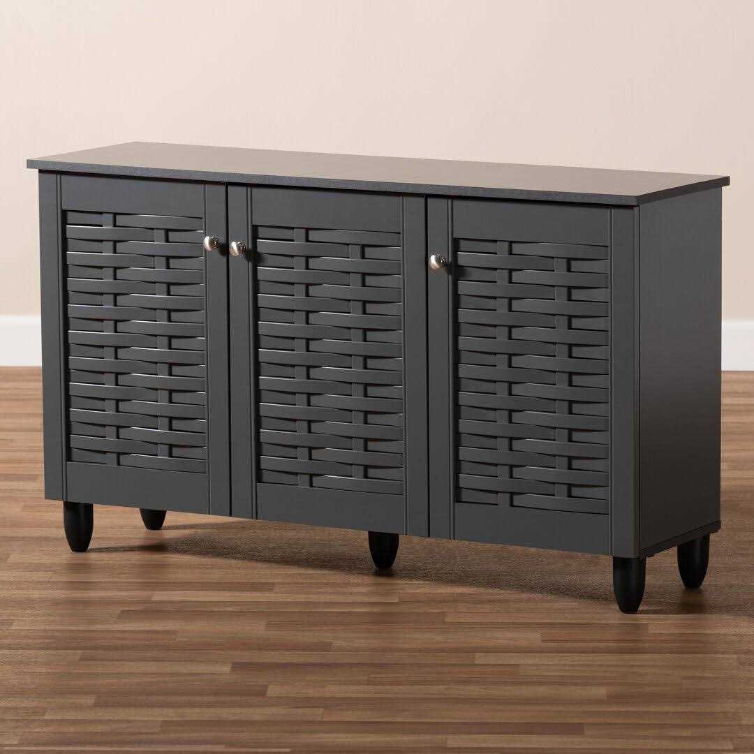 Entryway 12 Pair Shoe Storage Cabinet Winston Porter - Image 3