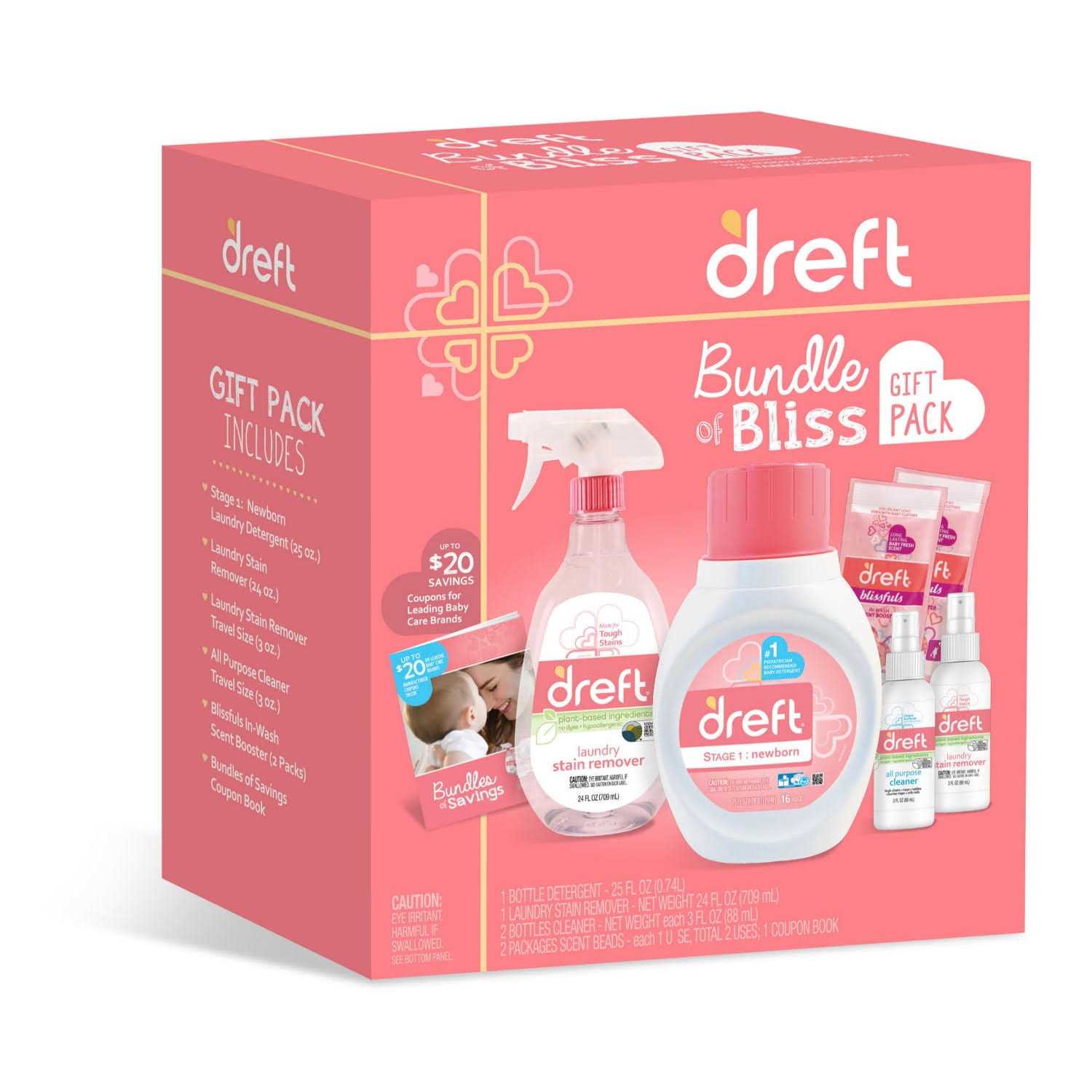 Dreft Bundle of Bliss Laundry Detergent Gift Pack