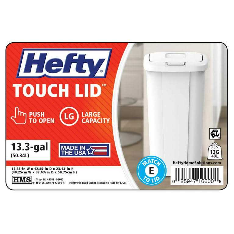 Hefty Touch Lid Trash Can - Image 2