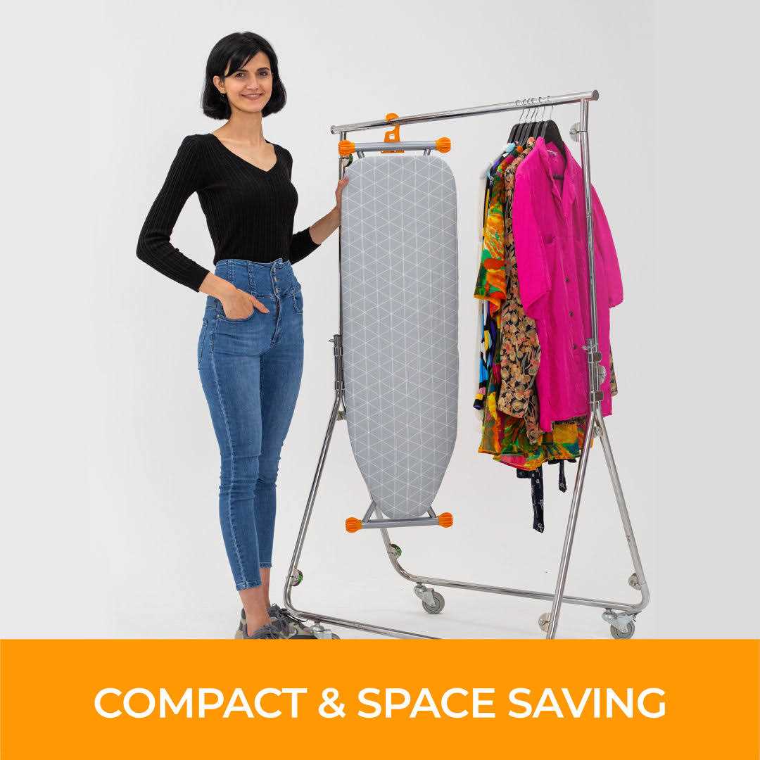 Happhom Ironing Board Compact & Space Saver with Extra Thick Padded Cover - Image 4