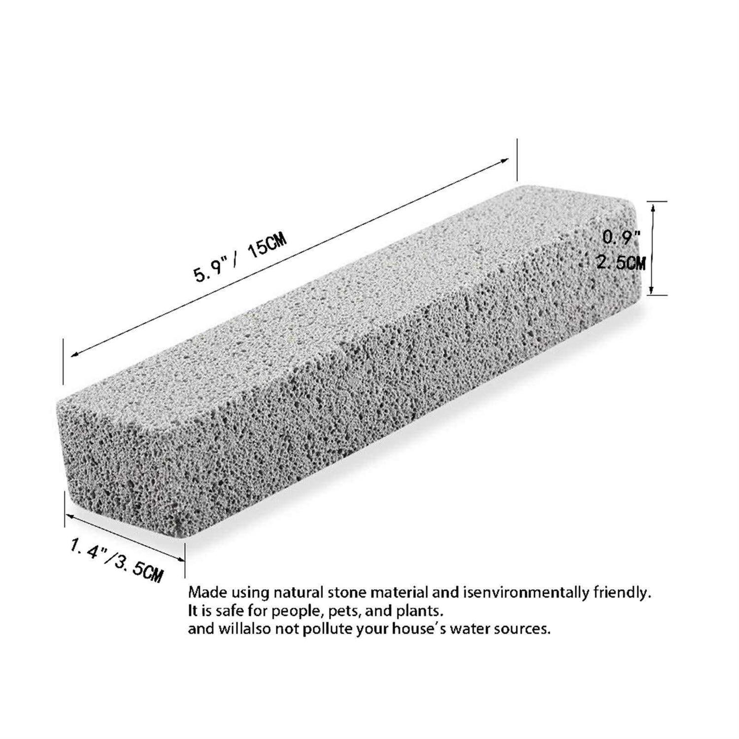 FALAMON 6 Pack Pumice Stone For Toilet Bowl Cleaning, Scouring Stick Remove Toilet Bowl Hard Water Rings, Calcium Buildup And Rust Suitable For Cleaning - Image 2