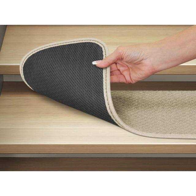 Alternative view of Set of 15 Skid-Resistant Carpet Stair Treads