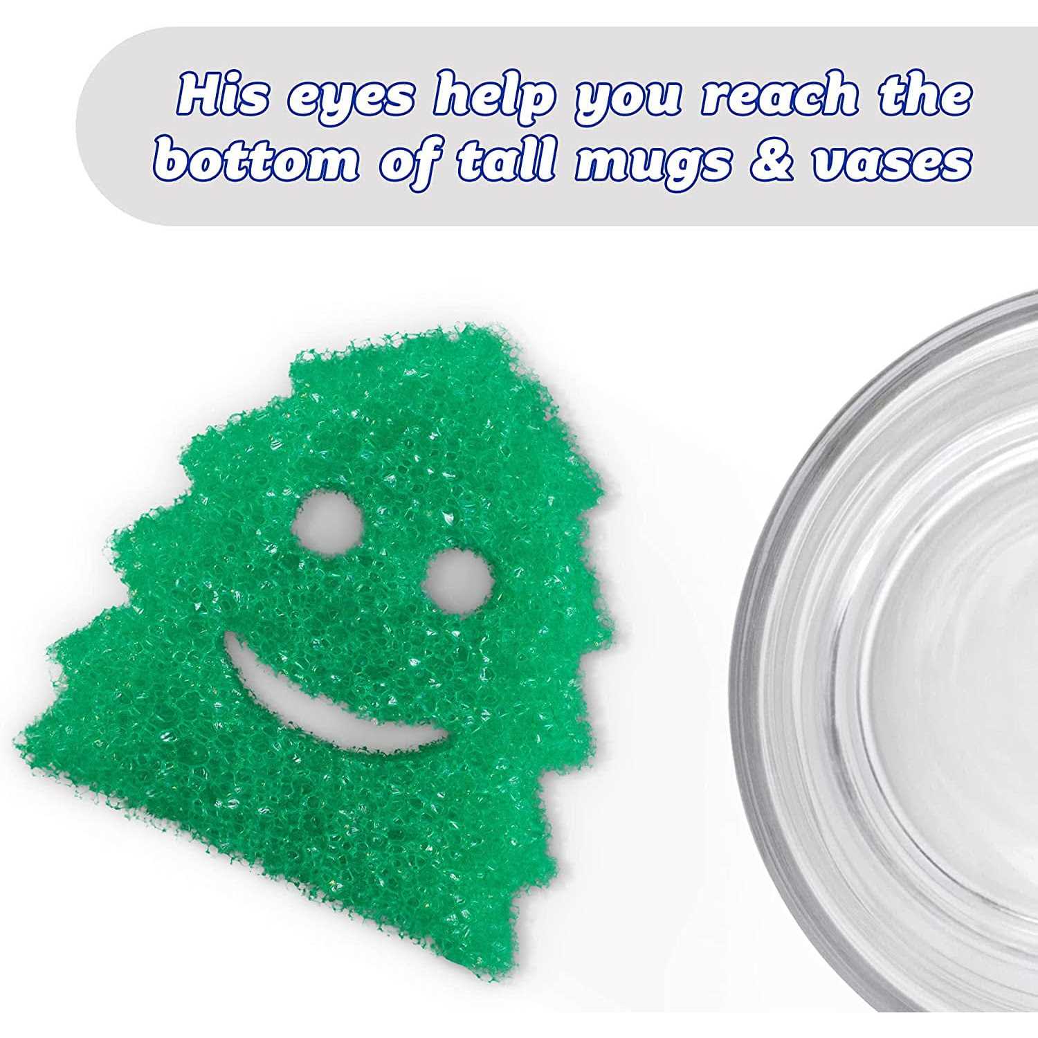 Scrub Daddy Sponge Set Winter Shapes Non Scratch Scrubbers for Dishes and Home - Image 2