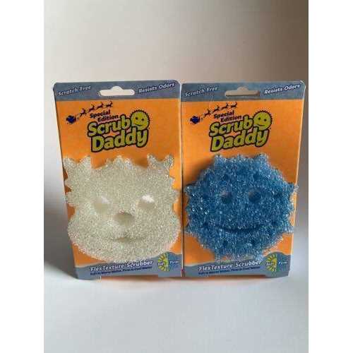 Scrub Daddy Sponge Set Winter Shapes Non Scratch Scrubbers for Dishes and Home - Image 3