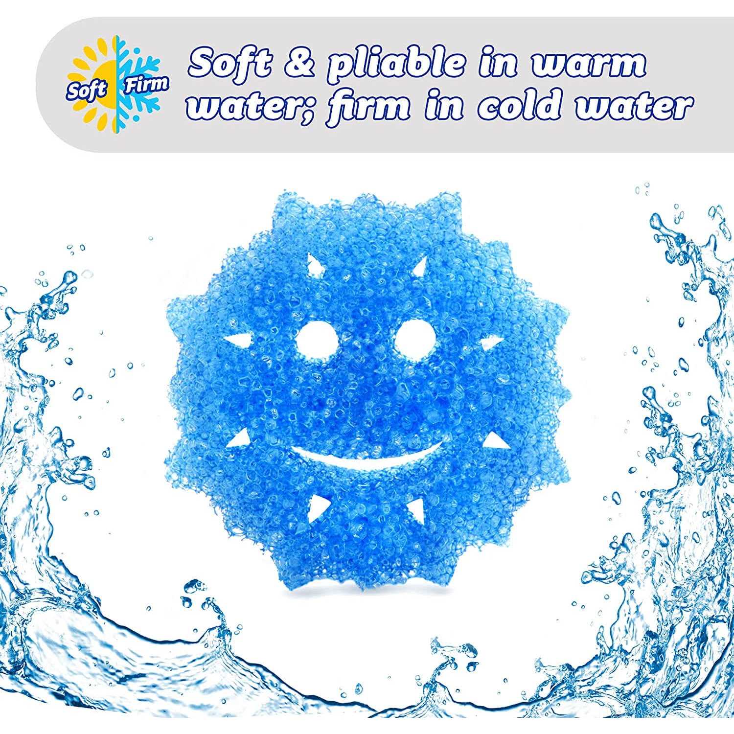 Scrub Daddy Sponge Set Winter Shapes Non Scratch Scrubbers for Dishes and Home - Image 5