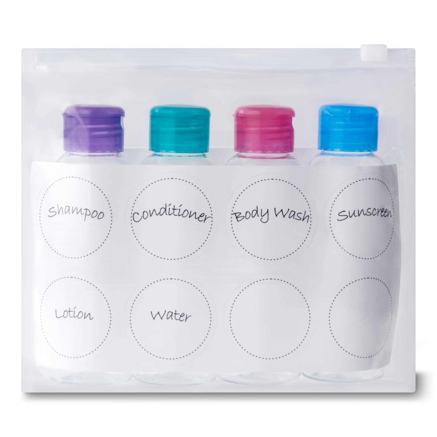 Equate Grab-N-Go 3 fl. oz. Flip Top Travel Bottles - Image 2