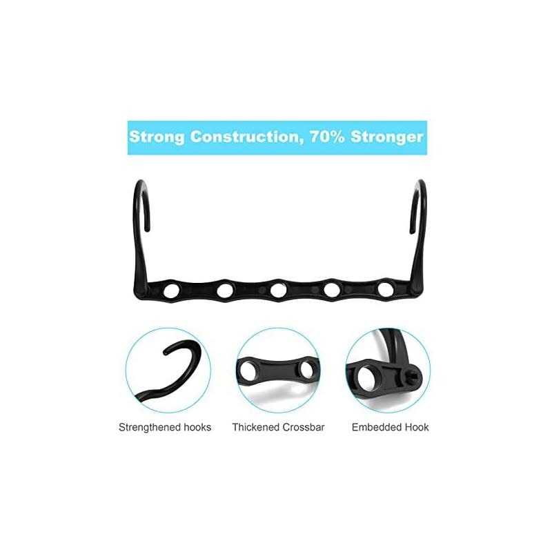 Space Saving Hangers, 10PCS Magic Hangers, 5 Holes Sturdy Plastic Hanger Clothes Organizer, Closet Organizers and Storage - Image 5