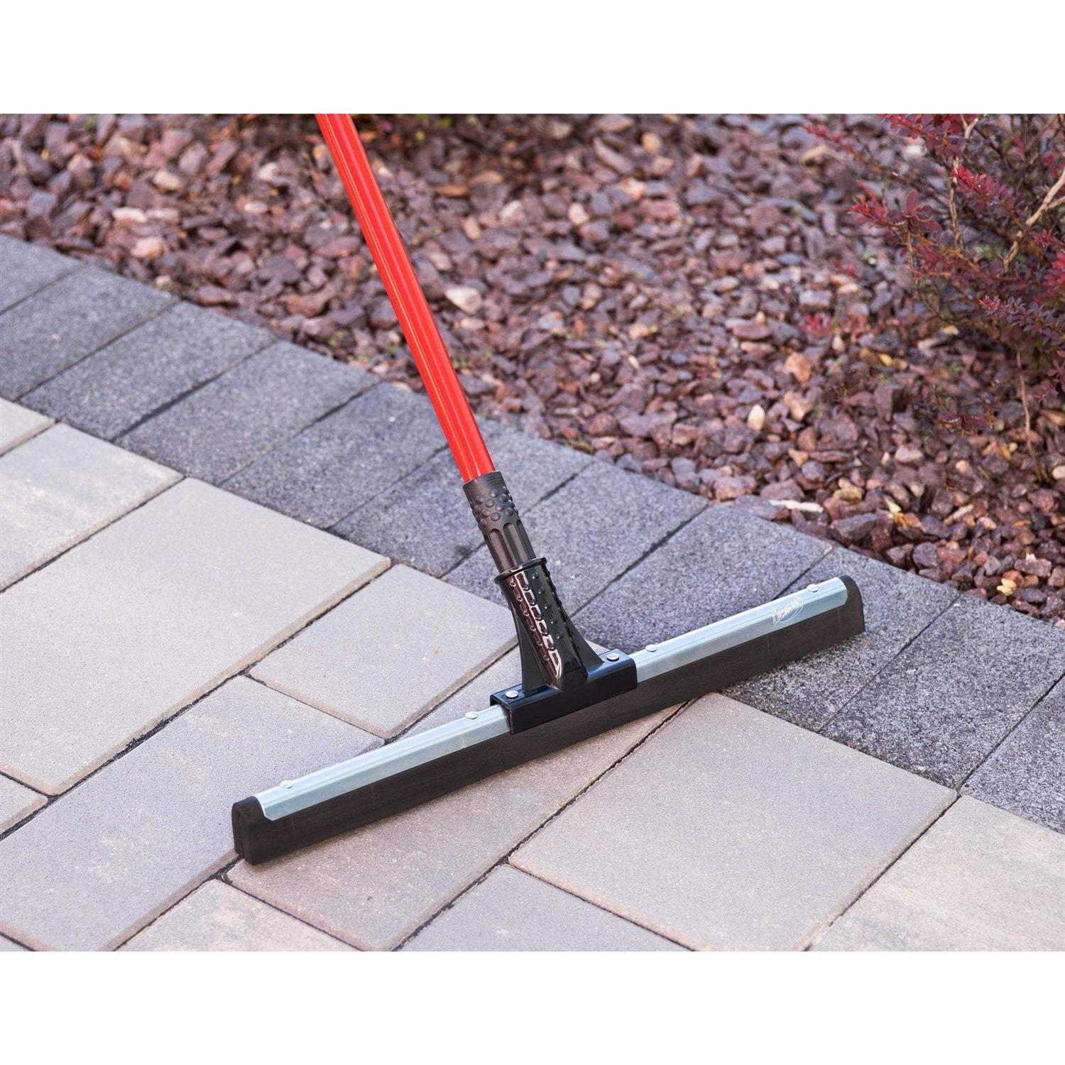 Libman 20 Rubber Floor Squeegee With Red Powder Coated Steel Handle - Image 5
