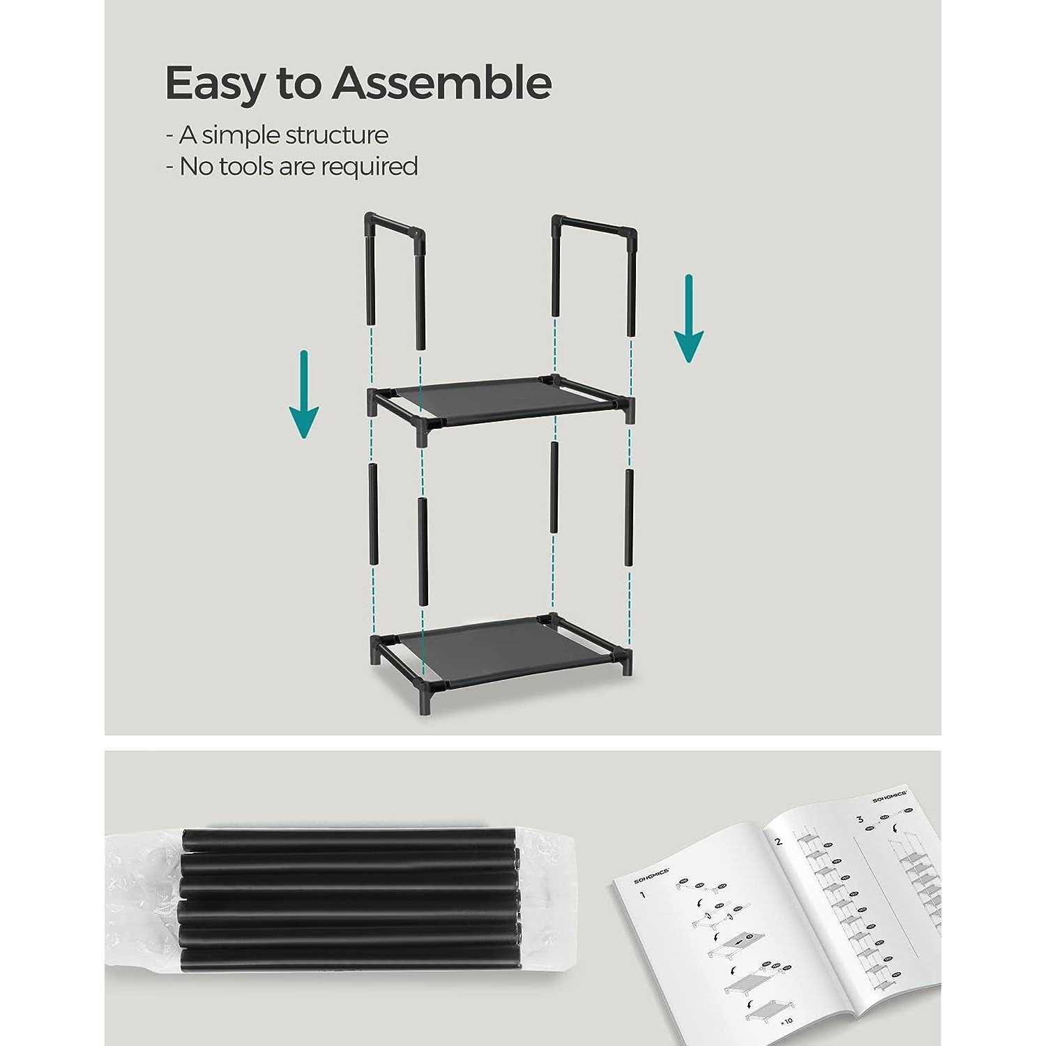 Songmics Shoe Rack 10 Tier Shoe Shelf - Image 2