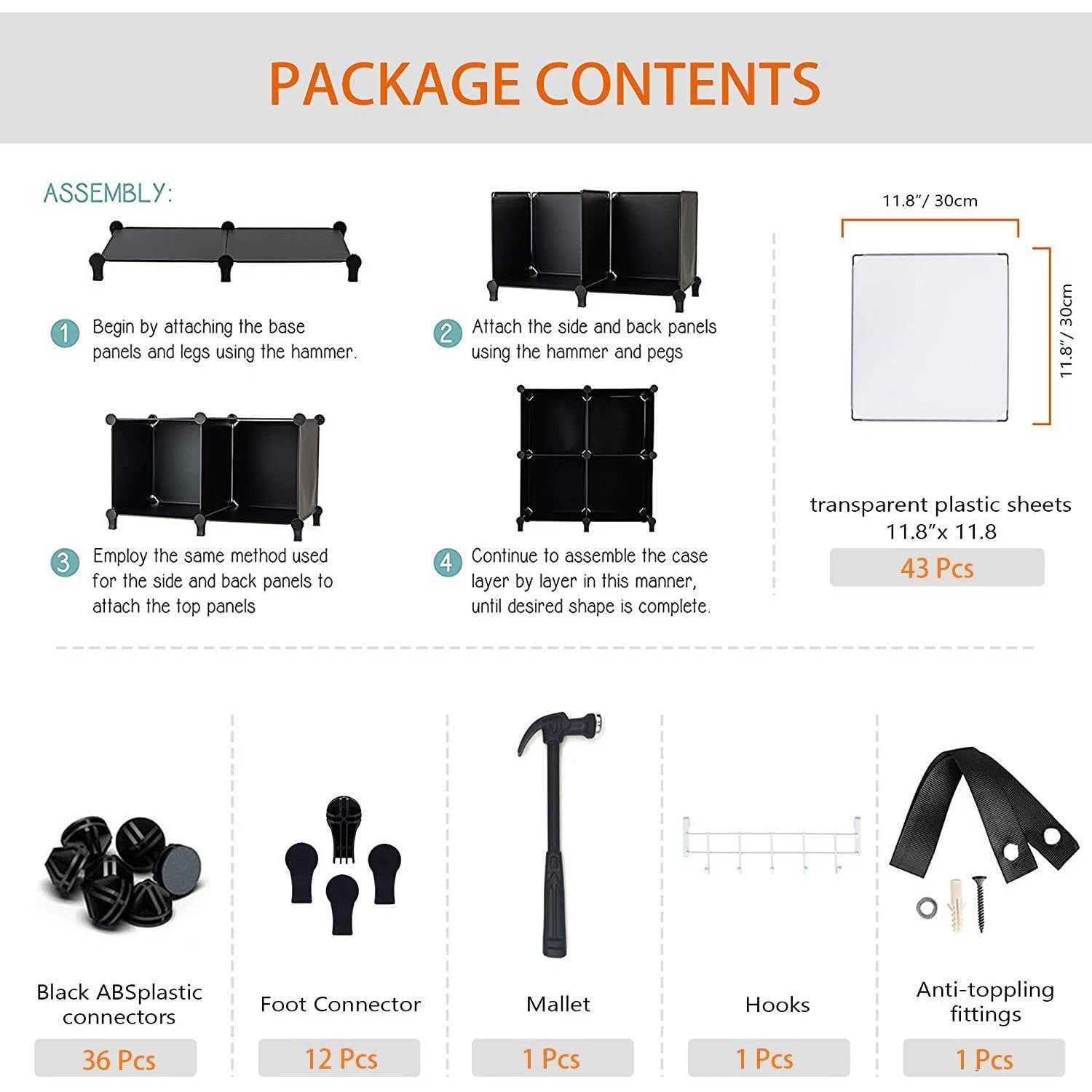 Homidec Closet Organizer, 12-Cube Closet Organizers And Storage - Image 5