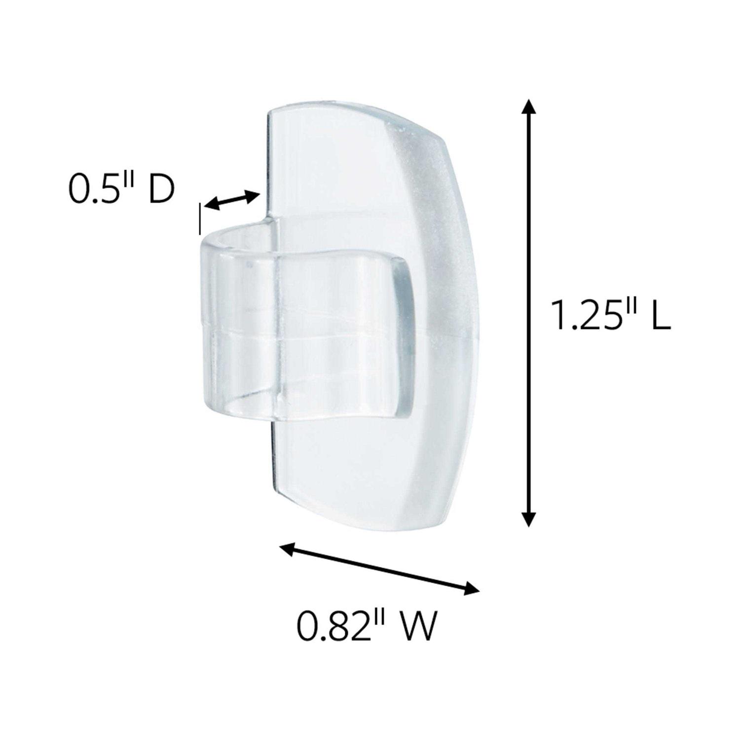 Command All Weather Hooks and Strips, Plastic, Small, 30 Clips and 32 Strips/Pack 17017CLRAW30NA - Image 4