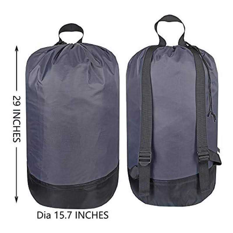 QUBA LINEN 2 pack extra large natural cotton laundry Bag heavy duty large laundry bags 24 x 36 inch xl drawstring travel organizer b - Image 4