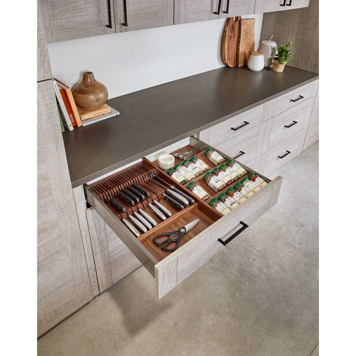 Rev-A-Shelf Short Walnut Divider for Drawer Organizers 4WD-22SH-WN-1 - Image 5