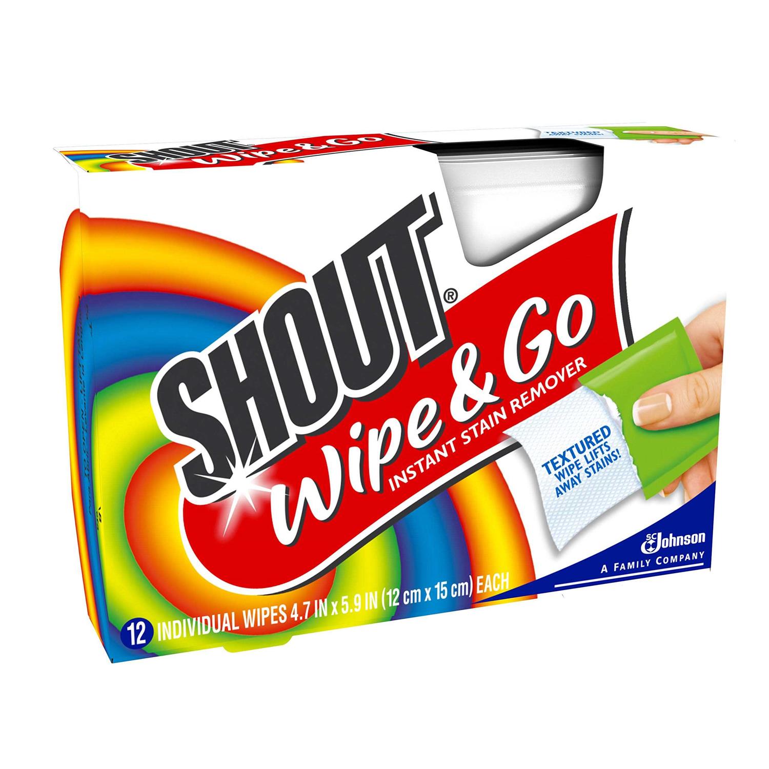 Shout Wipe & Go Instant Stain Remover Wipes - Image 5