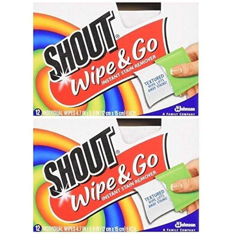 Shout Wipe & Go Instant Stain Remover Wipes - Image 2